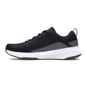 Pantofi Charged Edge din piele cu insertii din plasa pentru antrenament - Alb/Negru