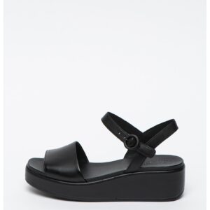 Sandale din piele cu talpa wedge Misia