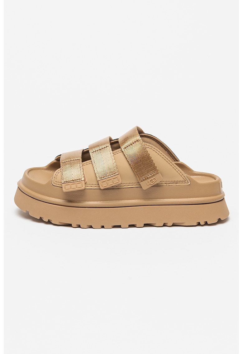 Papuci cu velcro GoldenGlow - Maro deschis