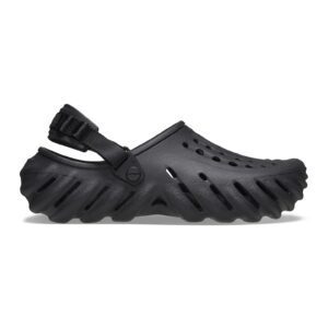 Saboti slingback unisex cu model uni - Negru