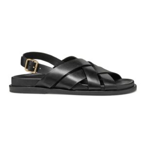 Sandale din piele - Negru