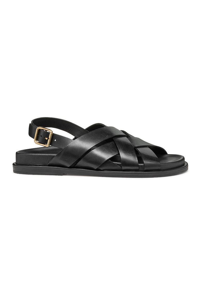 Sandale din piele - Negru