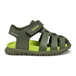 Sandale impermeabile de piele ecologica Fusbetto - Verde inchis