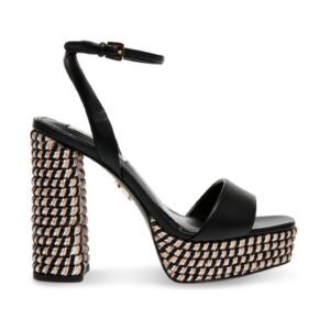 Sandale dama - 303617 - Piele ecologica - Negru -