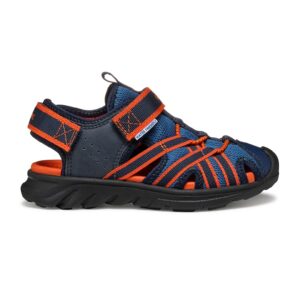 Sandale fisherman cu velcro Airadyum - Rosu/Bleumarin