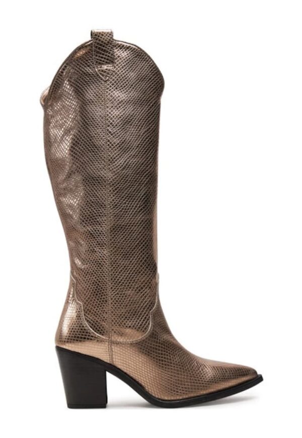 Cizme si botine cowboy Mayer F24 Mar Auriu - Piele lacuita - Auriu