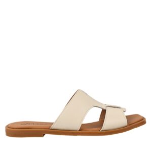 Papuci casual - dama -  X460015B alb - piele naturala