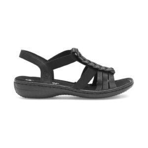 Sandale dama -  590559 - Piele ecologica - Negru - Negru