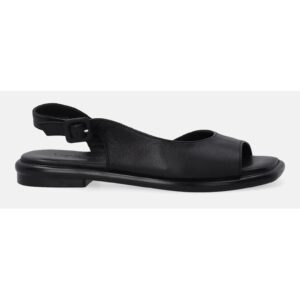 Sandale de piele cu varf patrat