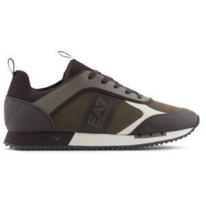 Pantofi sport pentru Barbati - black white suede - X8X027-XK347-T987 - Negru - Negru