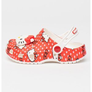 Saboti slingback Hello Kitty - Rosu/Alb