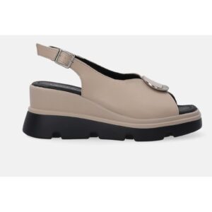 Sandale wedge cu catarama