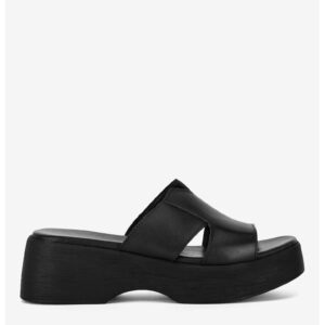 Papuci dama 5905588369523 - Piele naturala - Negru - Negru