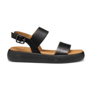 Sandale din piele ecologica - Negru