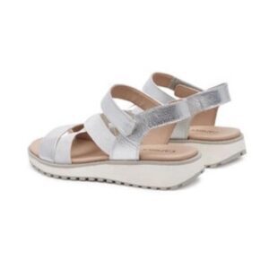 Sandale dama 304671678 - Piele naturala - Argintiu - Argintiu
