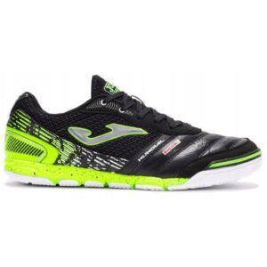 Pantofi futsal barbati Mundial - piele naturala/piele ecologica - negru/verde