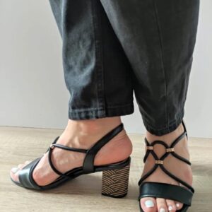 Sandale Elegante Dama  28311-44 Negre - Negru - Negru