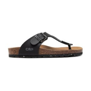 Slapi dama -  13650 - Piele ecologica - Negru
