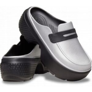 Saboti Femei - Stomp Loafer 209937 Clog - Argintiu - Argintiu