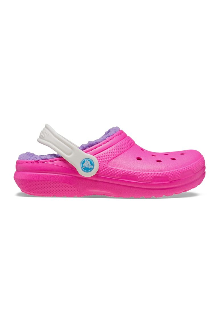 Saboti slingback cu perforatii - Roz aprins