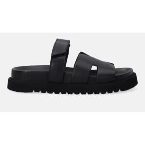 Papuci din piele cu velcro