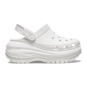 Saboti slingback wedge Mega Crush - Alb