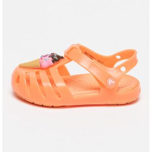 Sandale cu model grafic Isabella - Bej/Portocaliu neon/Roz