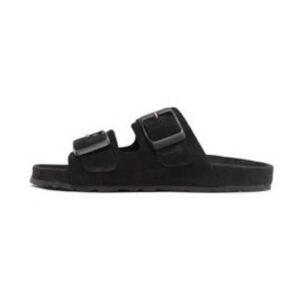 Papuci dama 302778003 - Piele naturala - Negru - Negru