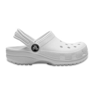 Saboti slingback cu perforatii - Alb optic