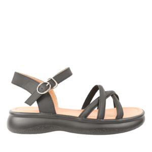 Sandale casual - dama -  802 negru - piele naturala - Negru