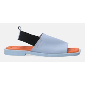 Sandale din piele cu design colorblock