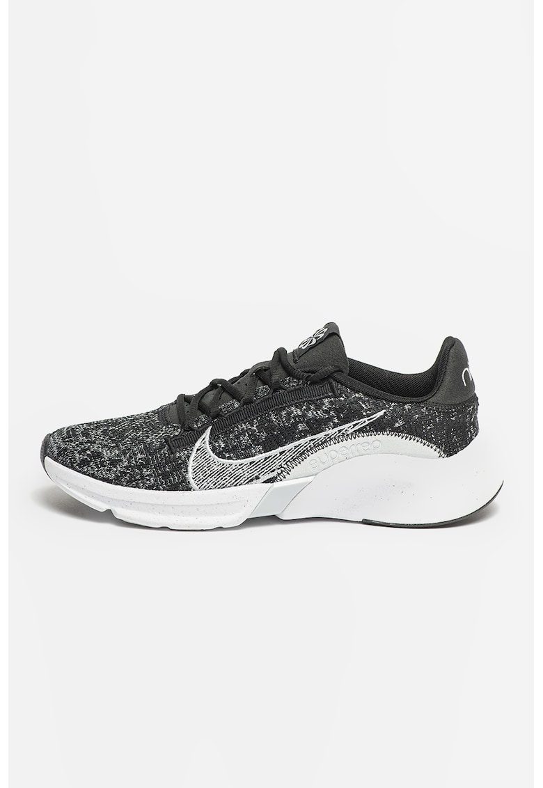 Pantofi pentru antrenament SuperRep Go 3 Next Nature Flyknit - Alb/Negru