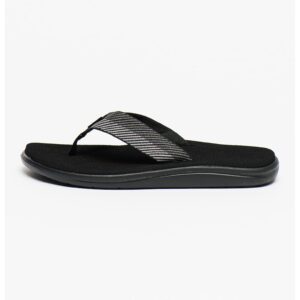 Papuci flip-flop cu bareta din material textil Voya - Negru/Gri