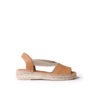 Espadrile din piele Etna - - Maro
