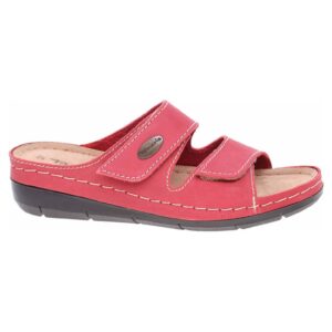 Papuci dama -  1-27510/20 - piele naturala - rosu - Rosu