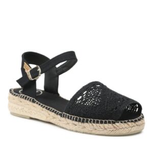 Sandale dama Textil - 302774821 - Negru