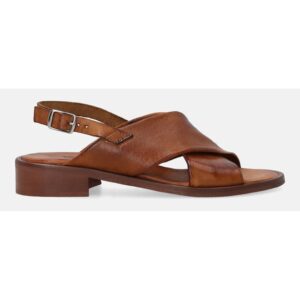 Sandale de piele cu barete incrucisate