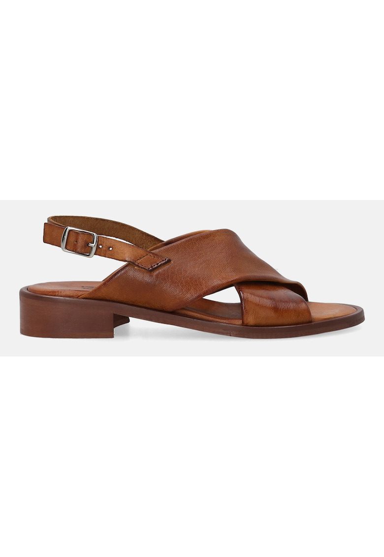 Sandale de piele cu barete incrucisate