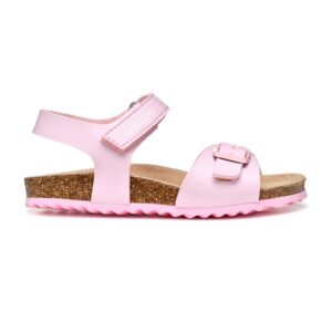 Sandale din piele ecologica Adriel - Roz