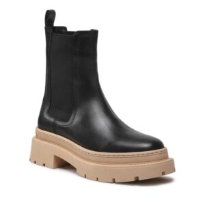 Cizme Chelsea dama -  Piele naturala - Negru - Negru