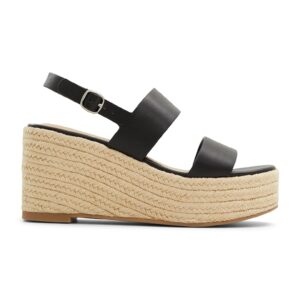 Sandale-espadrile wedge Keoni - Negru