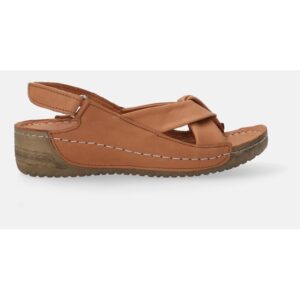 Sandale din piele cu inchidere velcro