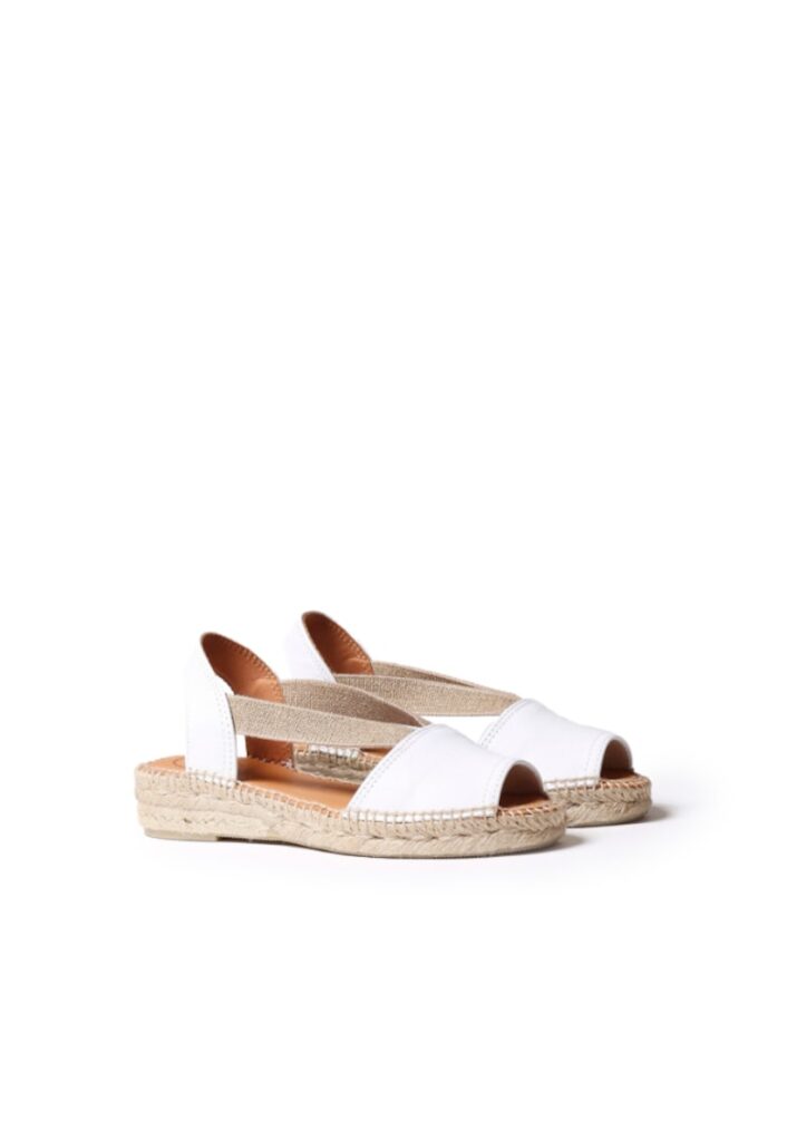 Espadrile din piele Etna - - Alb