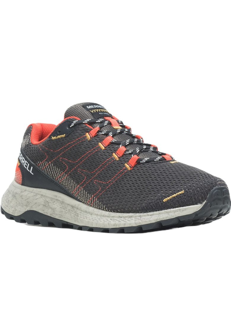 Pantofi sport barbati - Fly Strike - Textil - Negru/Portocaliu - 46EU - Negru/Portocaliu