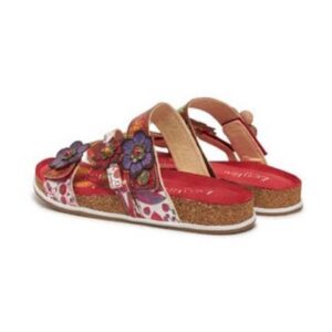 Papuci dama 305012609 - Piele naturala - Rosu - Rosu