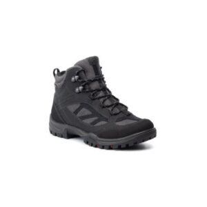 Bocanci trekking dama 206360014 - Piele naturala - Negru - Negru