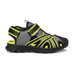 Sandale fisherman cu velcro Airadyum - Gri/Verde lime