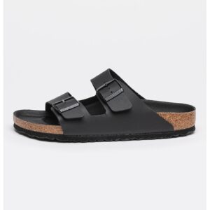 Papuci de piele Arizona - Negru