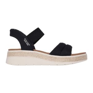 Sandale cu talpa wedge Slip-Ins™ Bobs Sun Ray - Negru stins