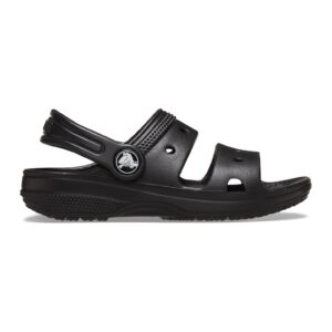 Sandale slingback cu model uni - Negru